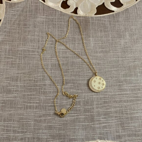 Gold Plated Silver and CZ Necklace - Picture 5 of 5